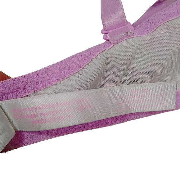 Pink Victorias Secret Size 34D VS Wear Everywhere Tshirt Lightley Lined Bra Grey - Picture 4 of 9